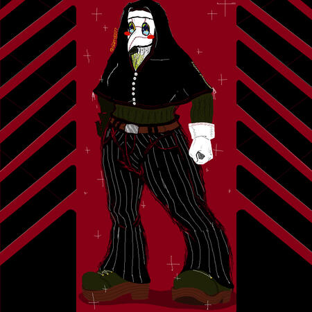 Sister Solstice Full-Body, (2021) MS Paint